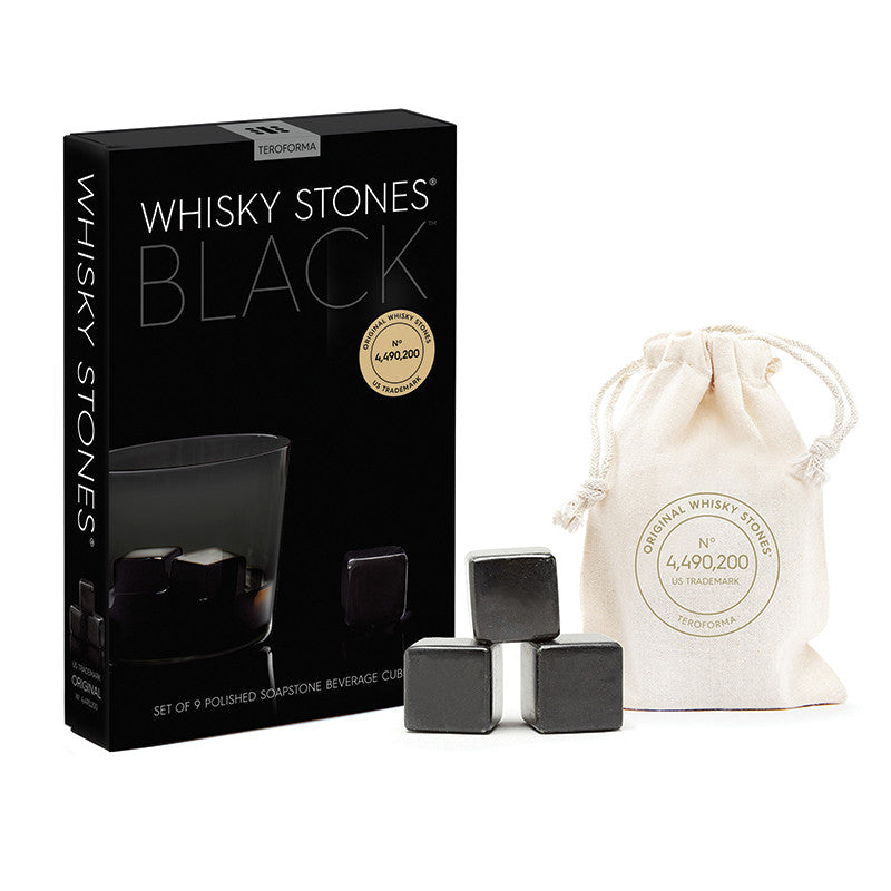 Whisky Stones® BLACK (Set of 9) Package | Teroforma