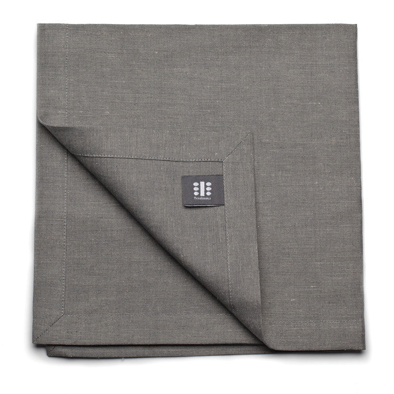 Blended Linen Large Napkin - Slate Gray