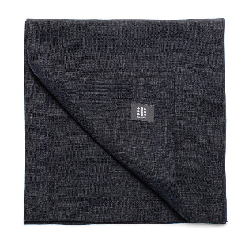 Pure Linen Large Napkin - Midnight Blue