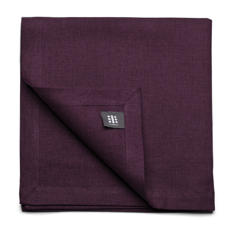 Pure Linen Large Napkin - Rich Purple 
