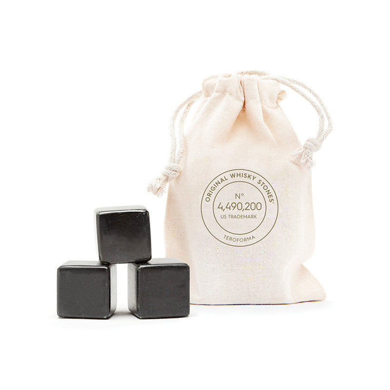 Whisky Stones® BLACK (Set of 9) Pouch | Teroforma