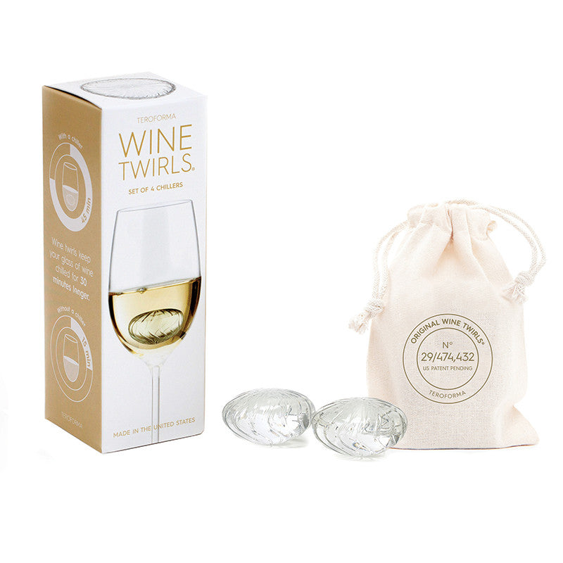 Wine Twirls® Wine Chillers (Set of 4) Packaging | Teroforma