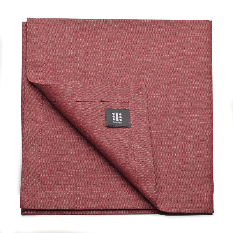 Blended Linen Large Napkin - Pure Red