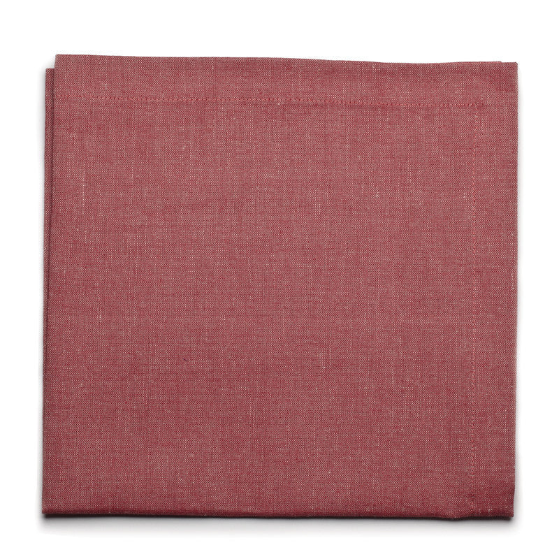 Blended Linen Large Napkin - Pure Red