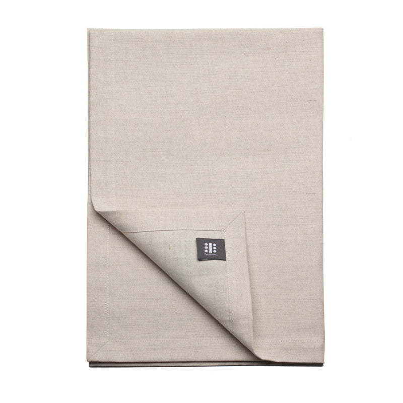 Blended Linen Cross Runner - Soft White