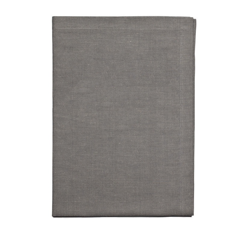 Blended Linen Cross Runner - Slate Gray