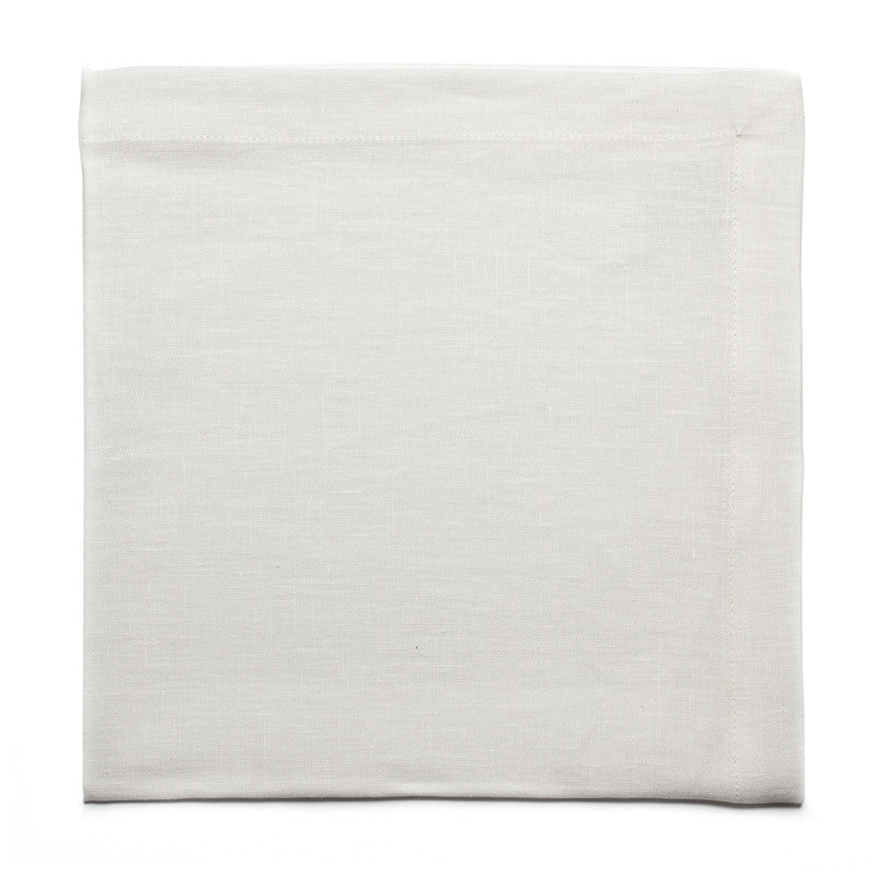 Pure Linen Large Napkin - Soft White