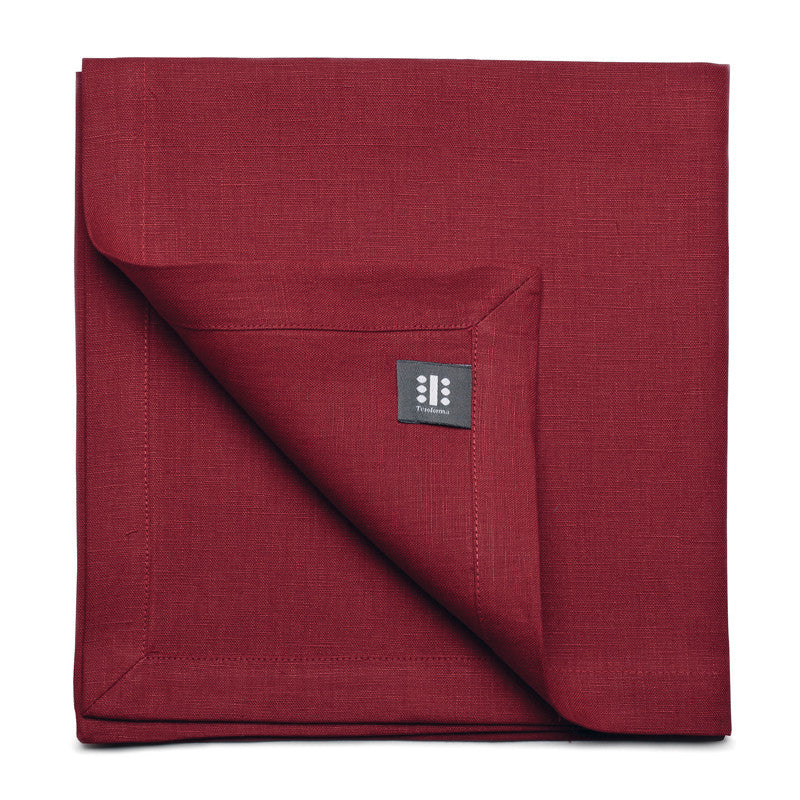 Pure Linen Large Napkin - Berry Red