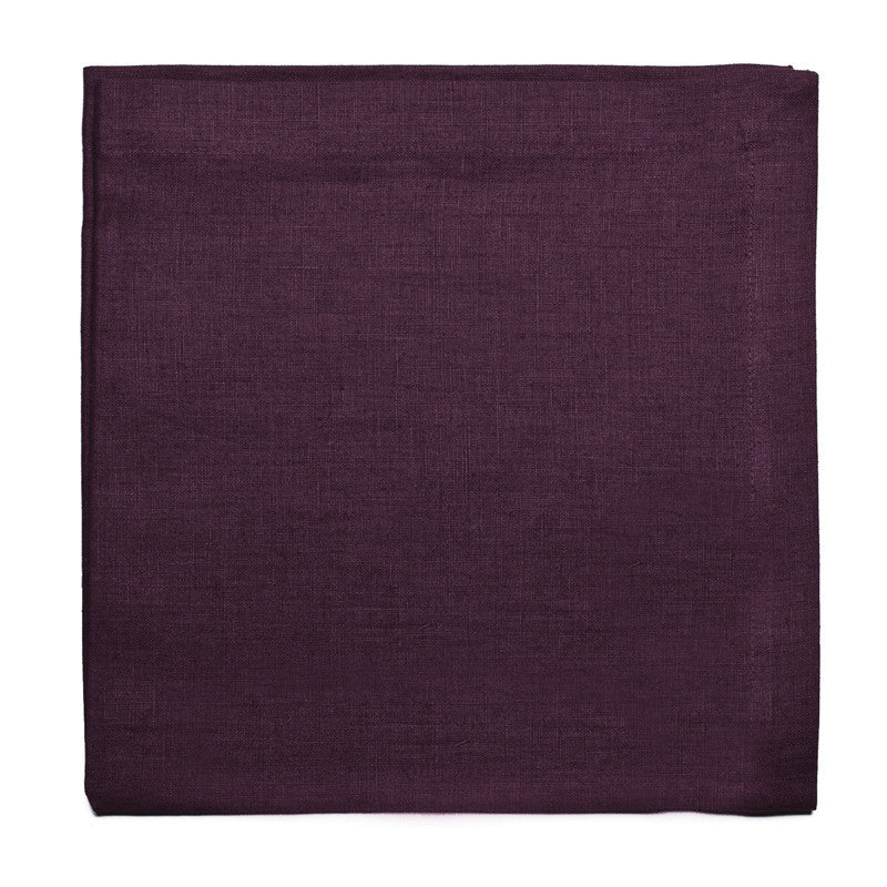 Pure Linen Large Napkin - Rich Purple 