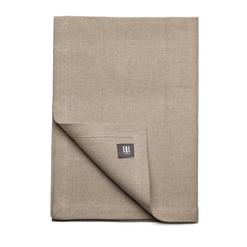 Pure Linen Cross Runner - Flax | Teroforma