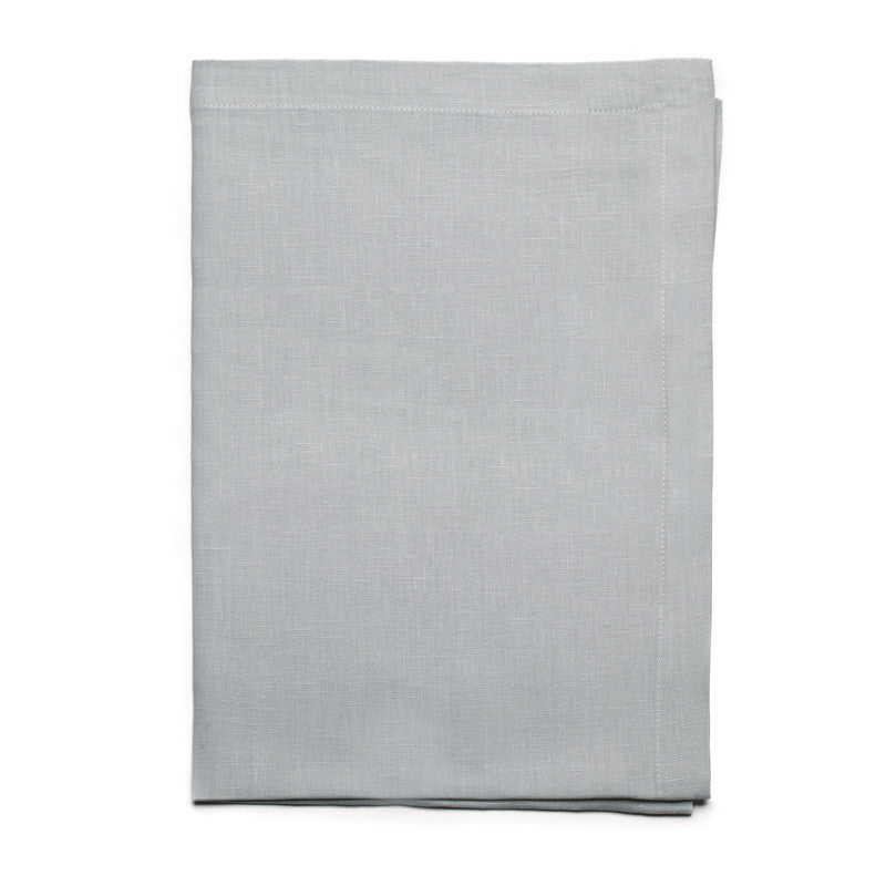 Pure Linen Cross Runner - Cloud Gray | Teroforma