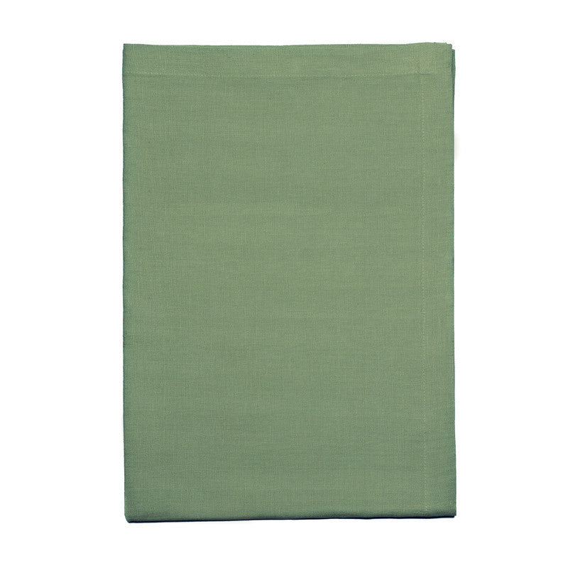 Pure Linen Cross Runner - Meadow Green | Teroforma