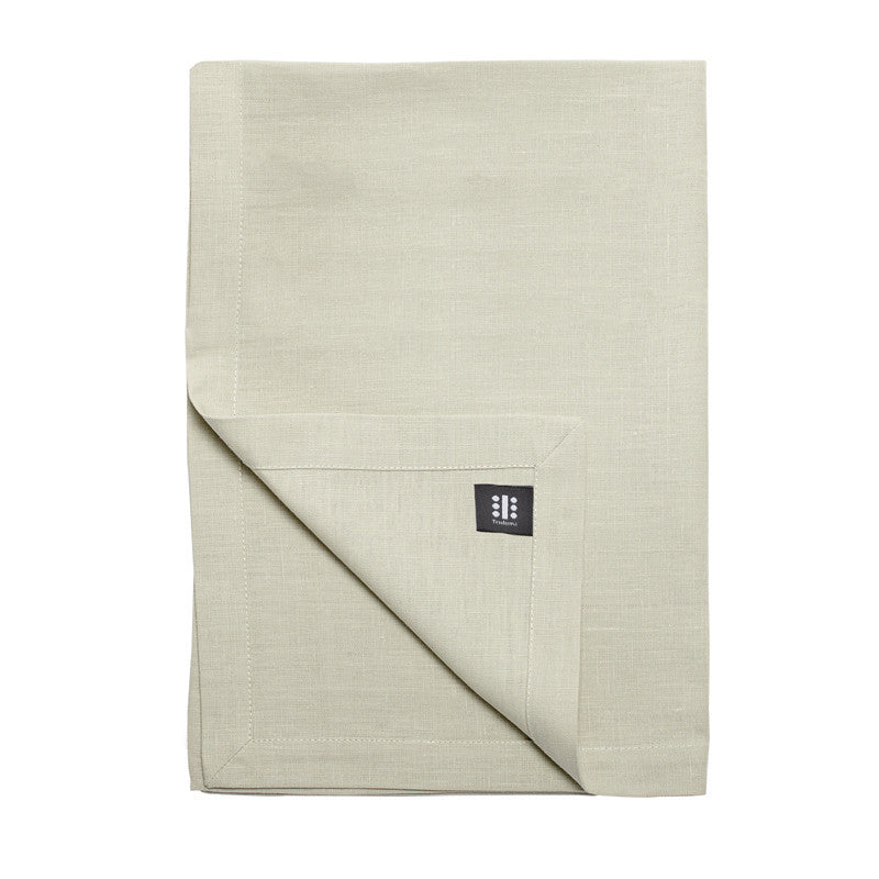 Pure Linen Cross Runner - Silver Sage | Teroforma