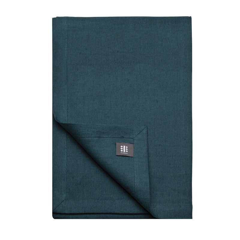 Pure Linen Cross Runner - Ink Blue | Teroforma