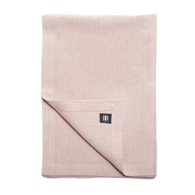 Pure Linen Cross Runner - Antique Rose | Teroforma